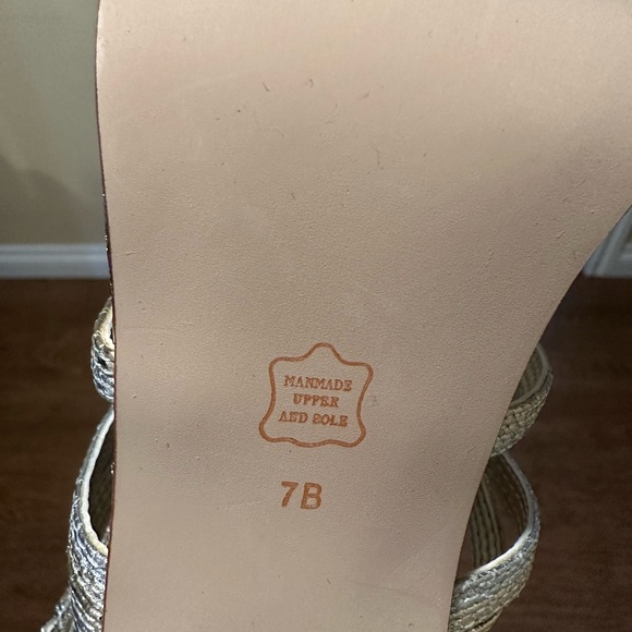 Caparros Silver and Gold Strappy Heels-Never Worn - Picture 5 of 7